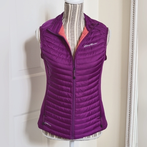 Eddie Bauer Women's Plum MicroTherm® 2.0 Down Vest Small - Picture 1 of 9